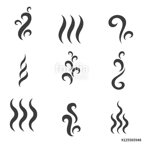 Steam Or Smoke Icons Vector Flat Illustration Stock Image 500x500 Steam Or Smoke Icons Vector Flat Illustration Stock Image