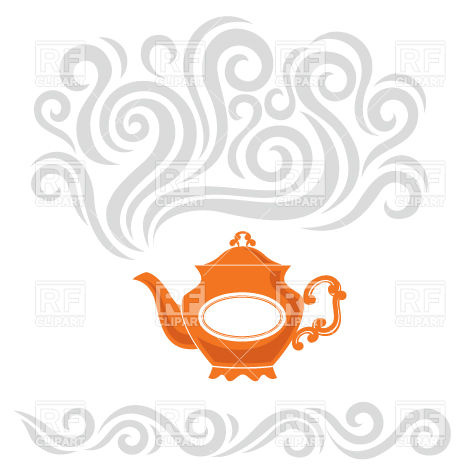 Teapot With Stylized Steam Cloud Vector Image Of Food 470x470 Teapot With Stylized Steam Cloud Vector Image Of Food