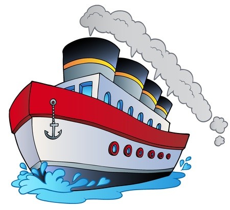 450x412 Big Cartoon Steamship