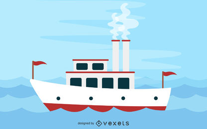 416x260 Steamboat Vector Graphics To Download