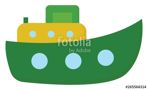 500x305 Cute Cartoon Steamboat Shipfunnel
