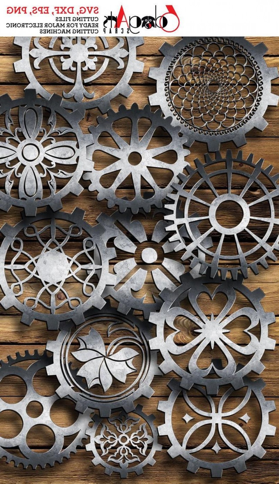 952x1650 Steampunk Cogs And Gears Vector Geekchicpro