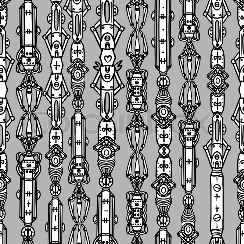 800x800 Steampunk Seamless Vector Pattern, Stock Vector Colourbox