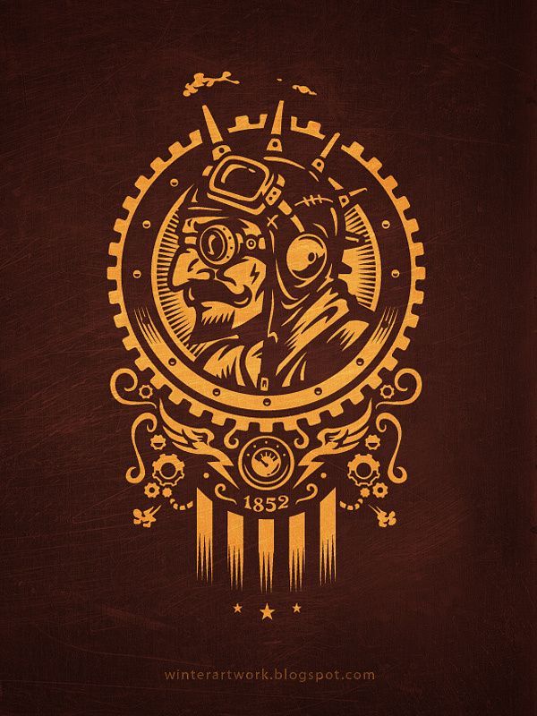 600x800 Vector Inspiration Design Vector Illustrations Steampunk
