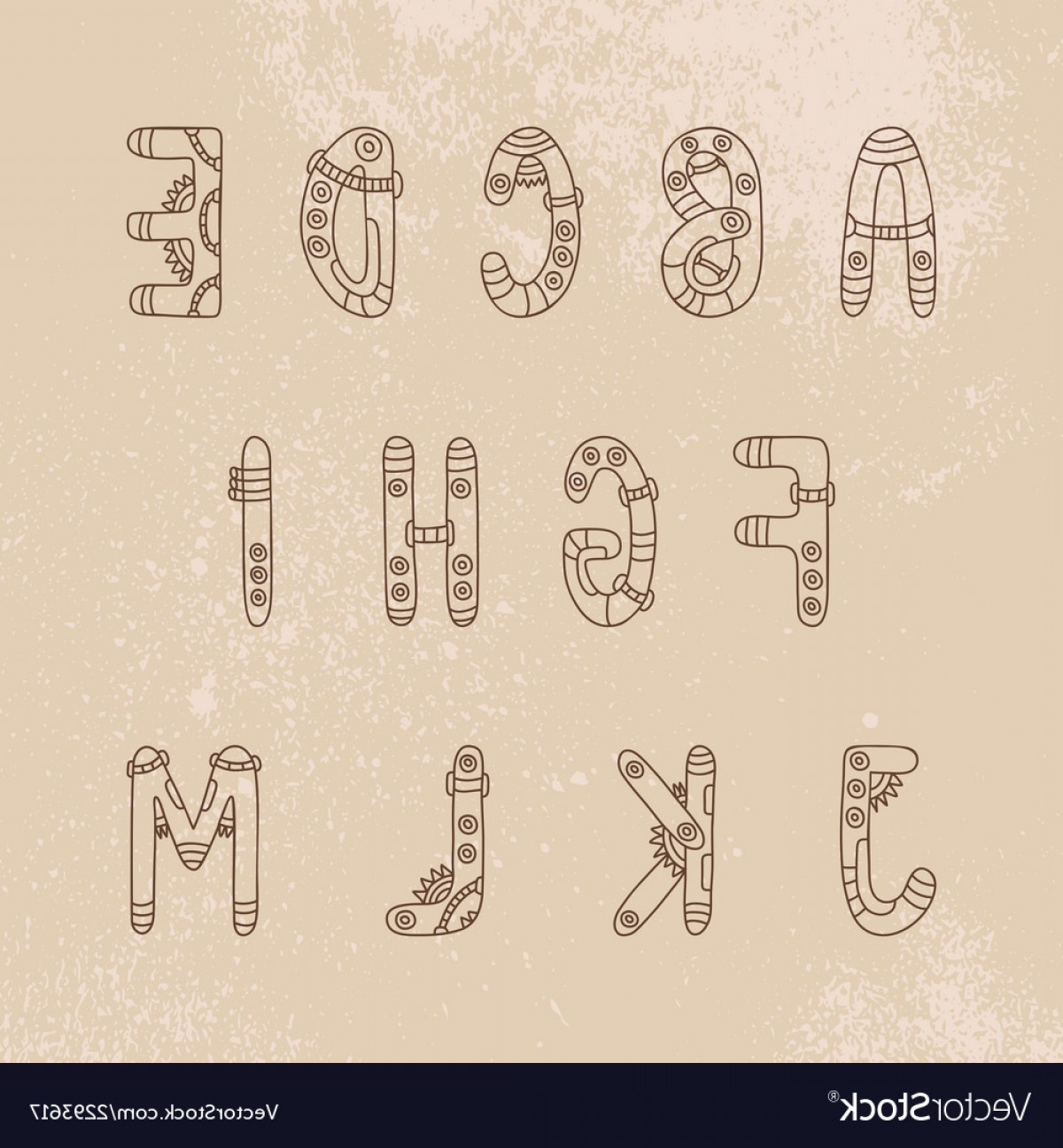 Steampunk Font A M Vector Newwaysys 1200x1296 Steampunk Font A M Vector Newwaysys