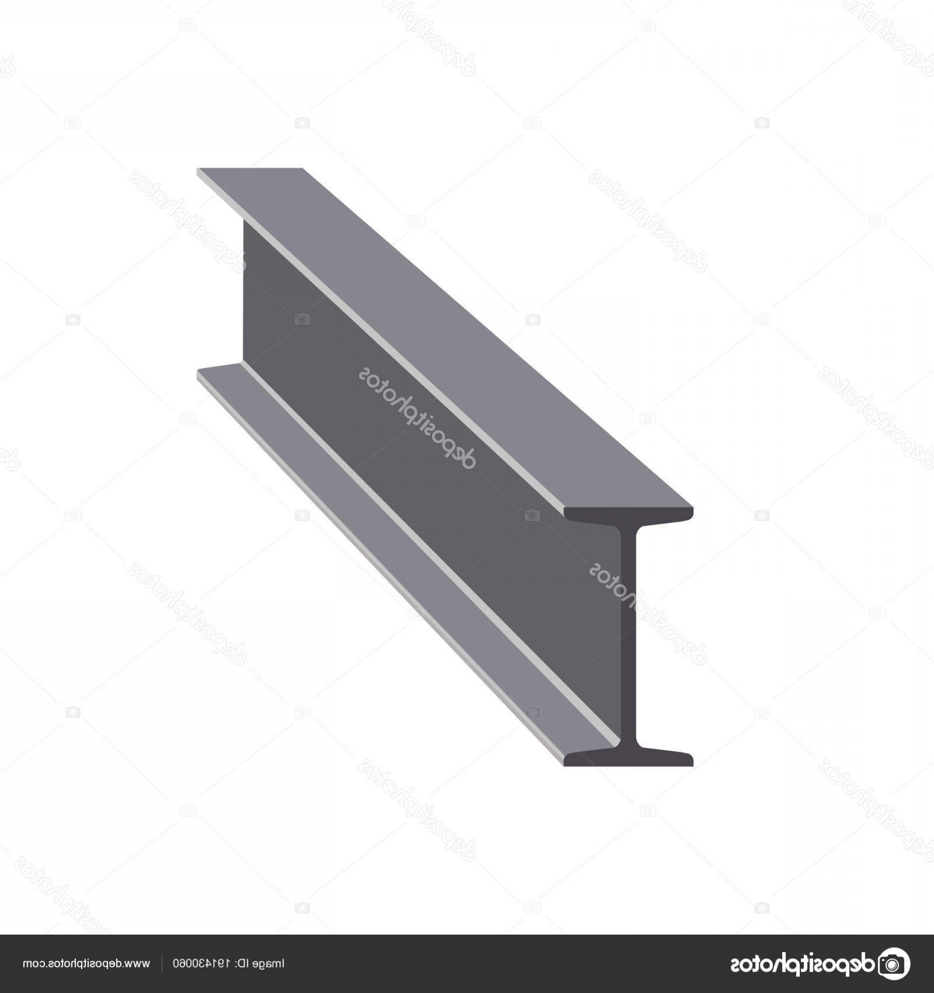 1920x2040 Stock Illustration Steel I Beam Vector Handandbeak