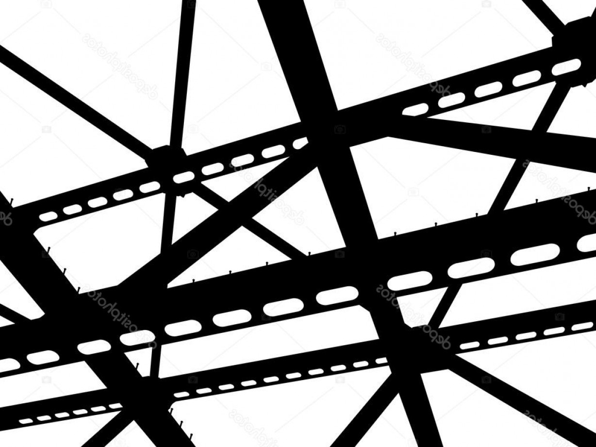 1228x921 Stock Illustration Vector Silhouette Of Steel Beams Catchsplace