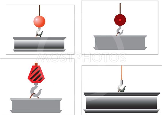 563x400 Crane And Steel Beam Vector