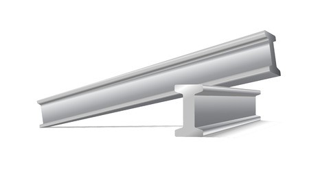 450x276 Metal Construction Beams Vector Isolated On White Royalty Free