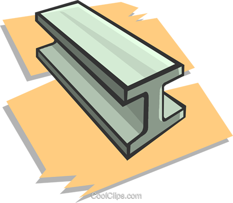 480x418 Steel Beam Royalty Free Vector Clip Art Illustration