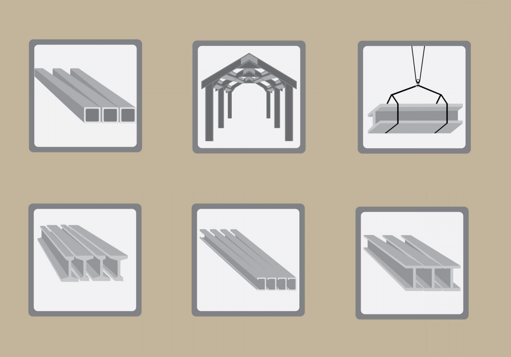1680x1176 Metal Construction Vector Steel Girder Free Vector Pack Fondos