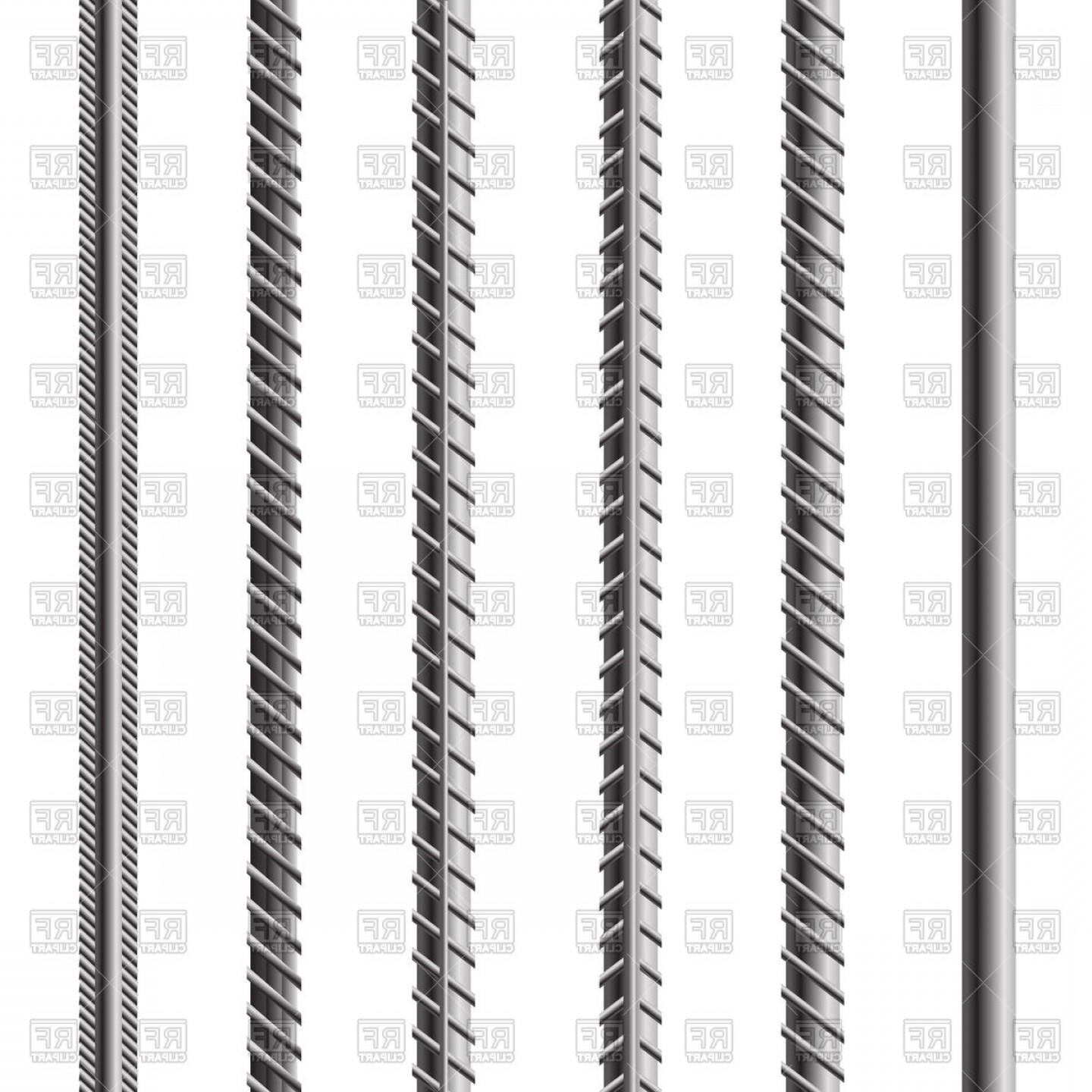 1440x1440 Rebars Reinforcement Steel Vector Clipart Handandbeak