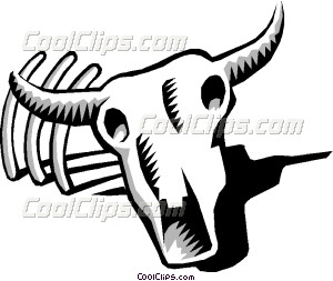 300x253 Cow Skull Clipart