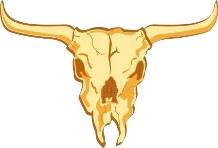 450x306 Cow Skull With Flowers Vector