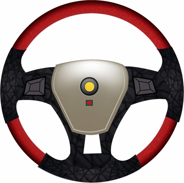 600x595 Steering Wheel Free Vector In Adobe Illustrator