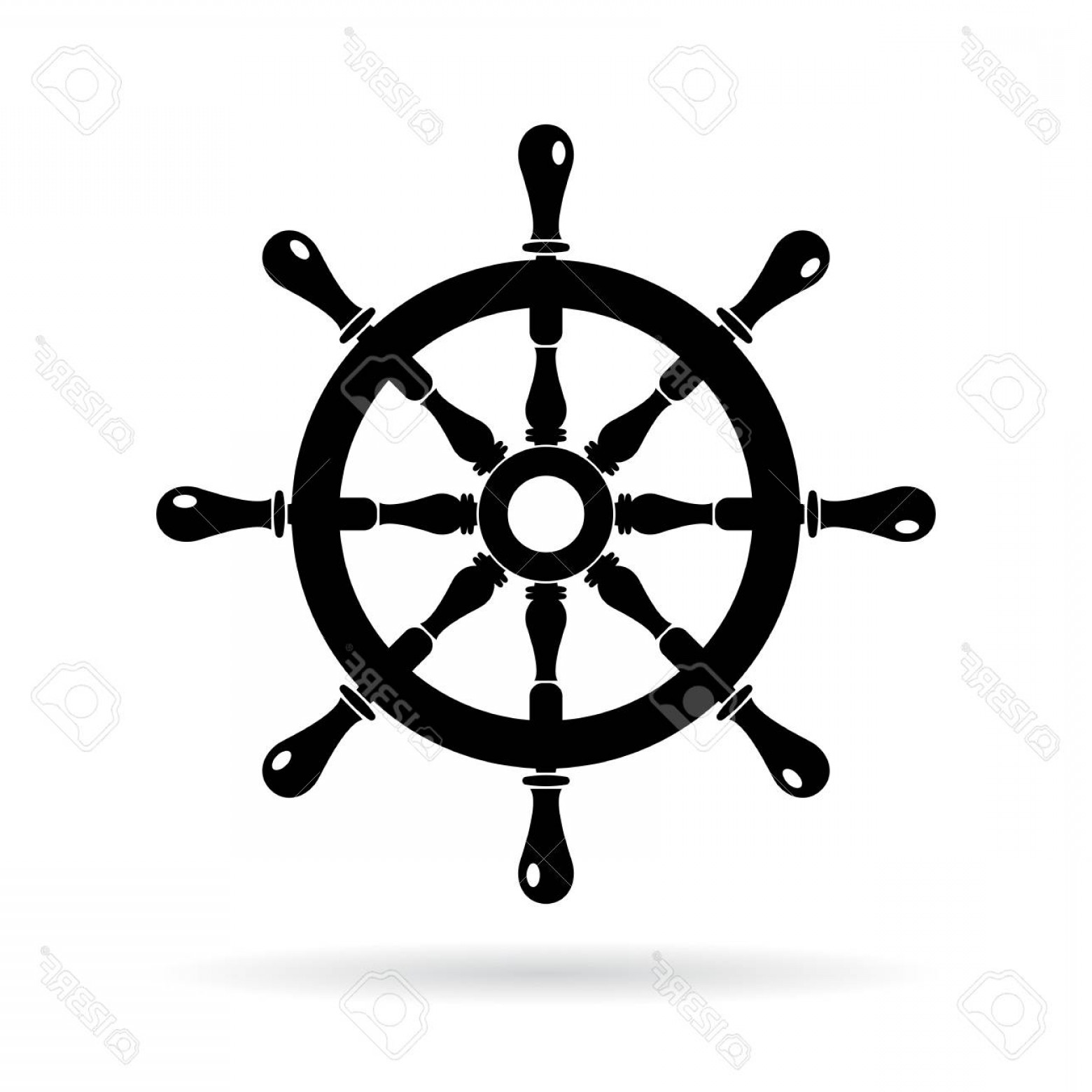 1560x1560 Photostock Vector Boat Steering Wheel Vector Icon Soidergi