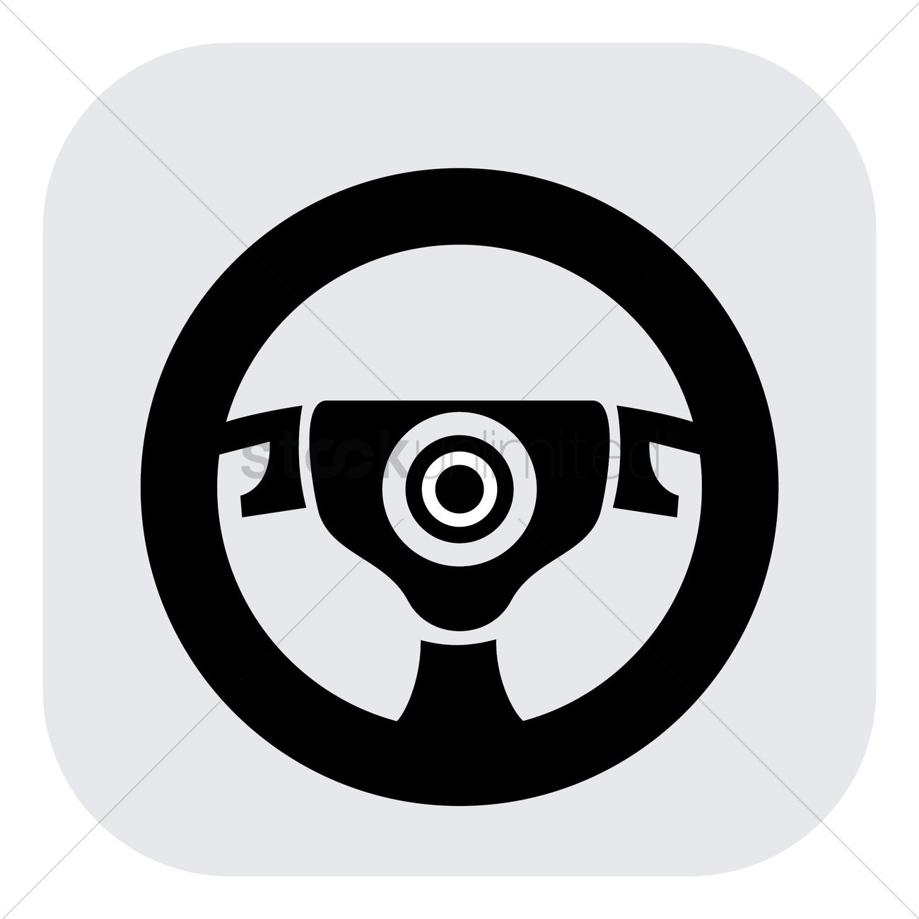 1300x1300 Steering Wheel Vector Image