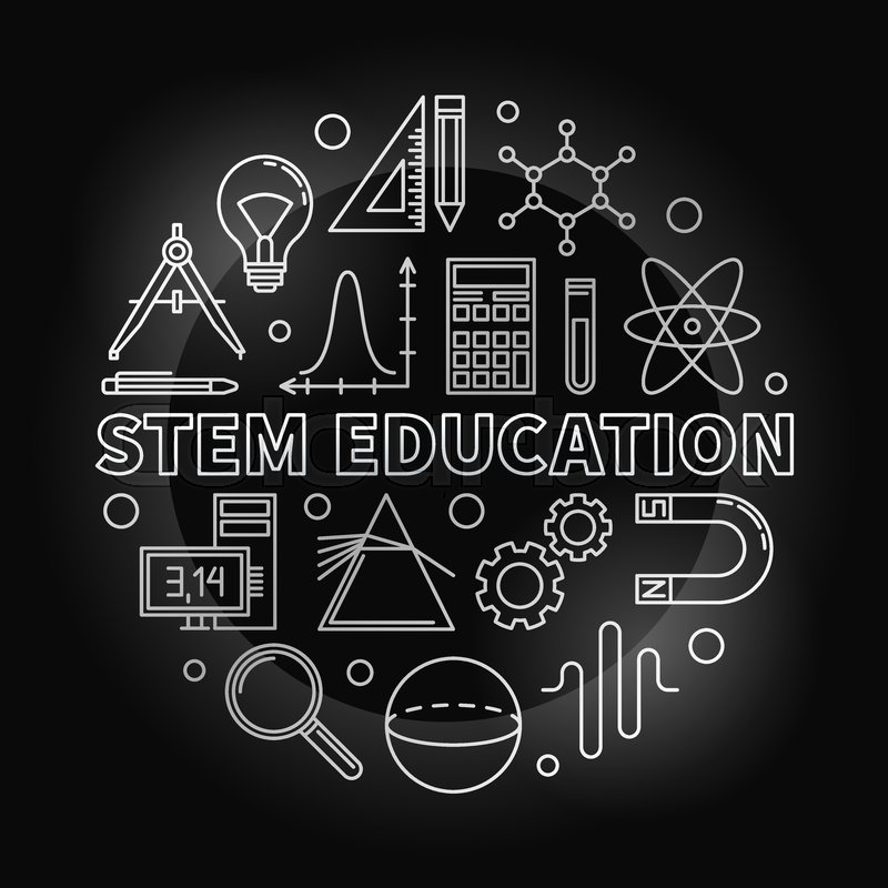 Stem Education Vector Round Silver Stock Vector Colourbox 800x800 Stem Education Vector Round Silver Stock Vector Colourbox