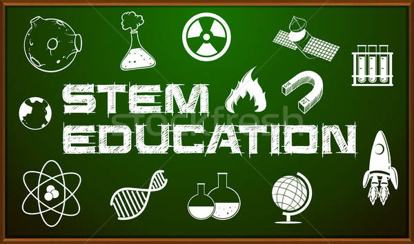 Stem Education Poster With Icons On Board Vector Illustration 600x354 Stem Education Poster With Icons On Board Vector Illustration