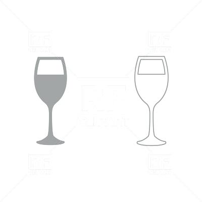 400x400 Wine Glass Outline
