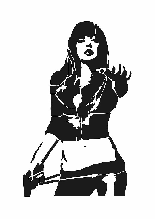 539x761 How To Make A Stencil In Coreldraw Of A Photograph