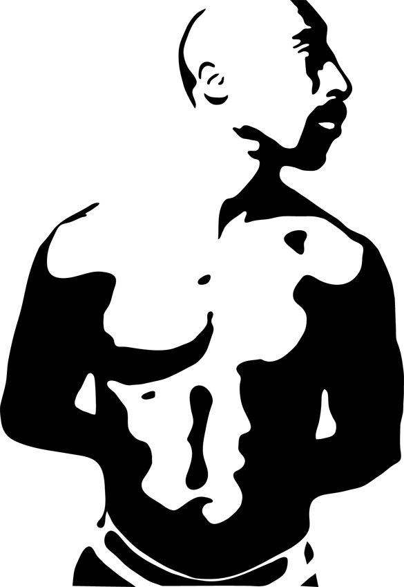 585x849 Tupac Stencil Vector Plain
