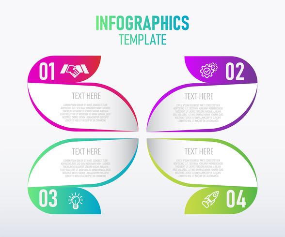 588x490 Colorful Infographics Template Design, Abstract Elements Of Graph