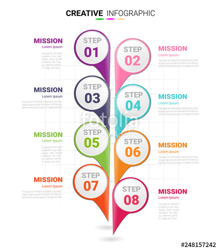 438x500 Presentation Business Infographic Template, Abstract Infographics