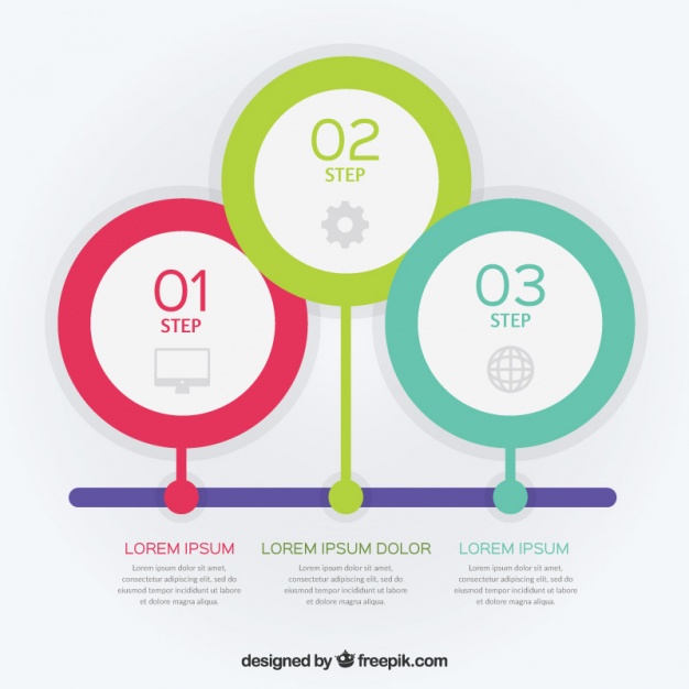 626x626 Timeline Template With Steps Vector Free Download