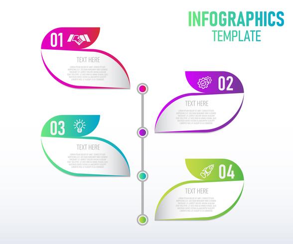 588x490 Colorful Infographics Template Design, Abstract Elements Of Grah