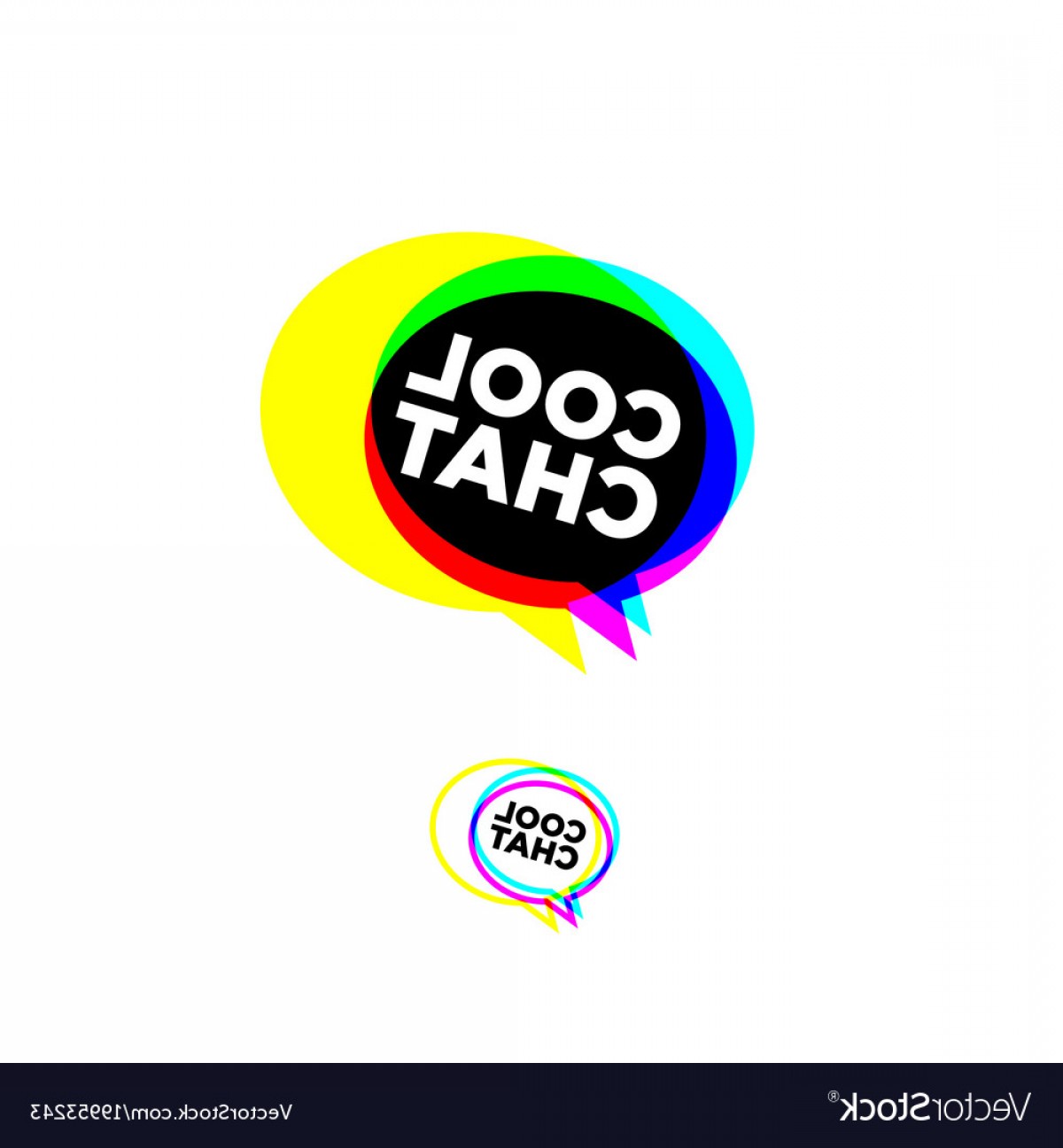 1200x1296 Cool Chat Stereo Logo Chat Emblem Vector Soidergi