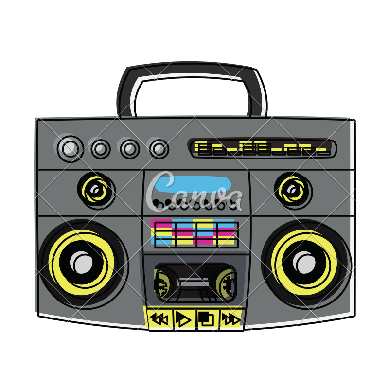 800x800 Radio Stereo Vector