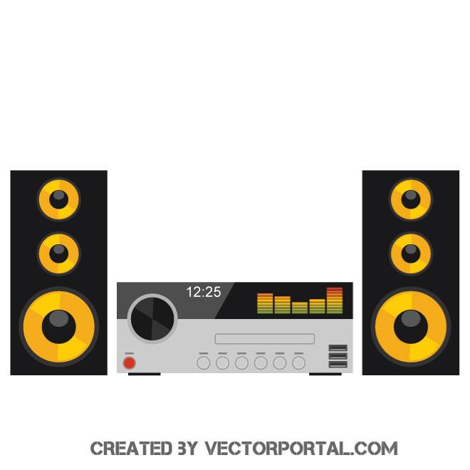 660x660 Stereo System Hi Fi Vector Image