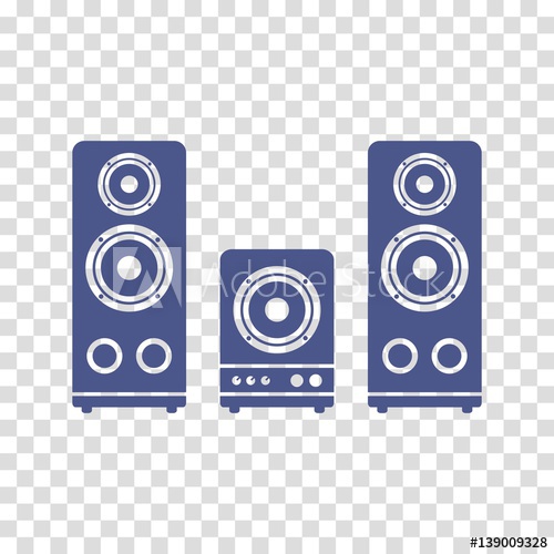 500x500 Speaker Stereo Vector Icon