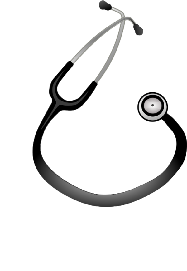 600x868 Doctor Stethoscope Medical Heart Beet Monitoring Vector Clip Art