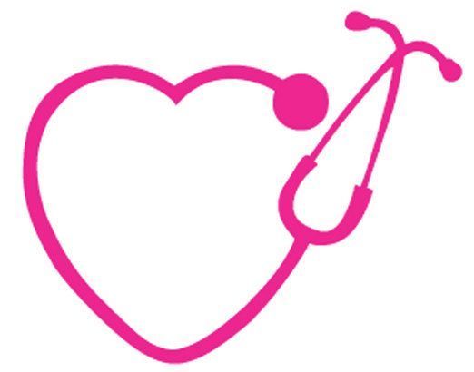 522x410 Stethoscope Monogram Monogram Heart Stethoscope Silhouette Heart