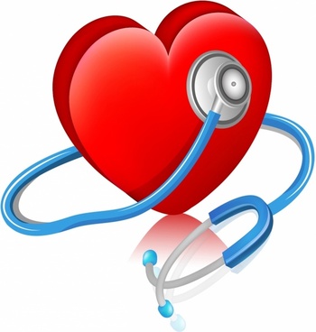 350x368 Stethoscope Heart Free Vector Download