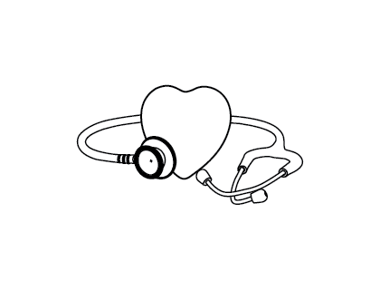420x320 Stethoscope With Heart Vector Logo Logopik
