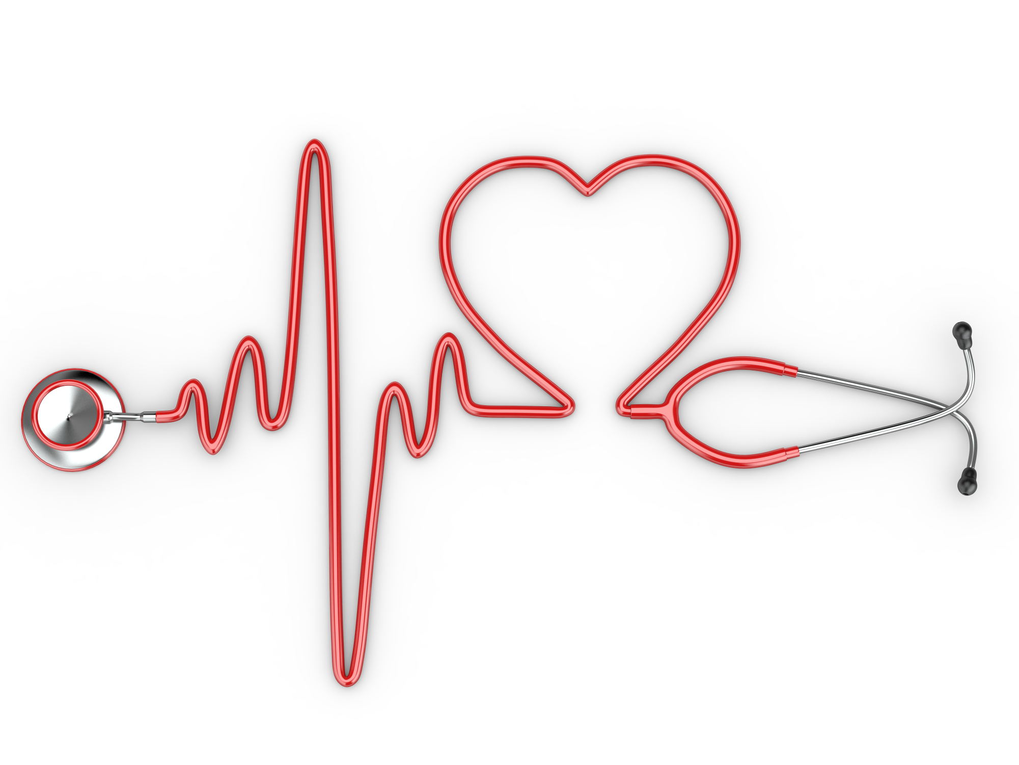 2001x1501 Vector Heart Stethoscope Png
