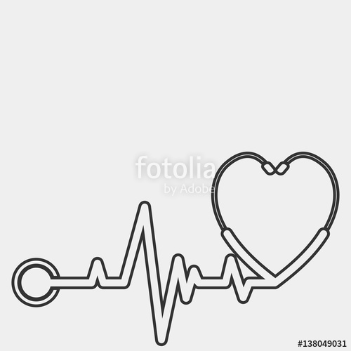 500x500 Stethoscope Heart Vector Stock Image And Royalty Free Vector