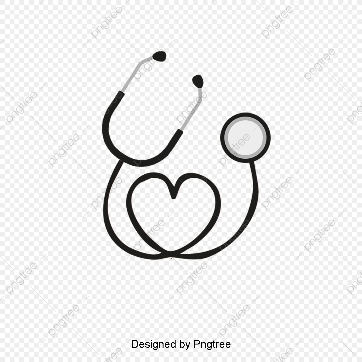 1200x1200 Stethoscope, Love, Vector Png Transparent Clipart Image