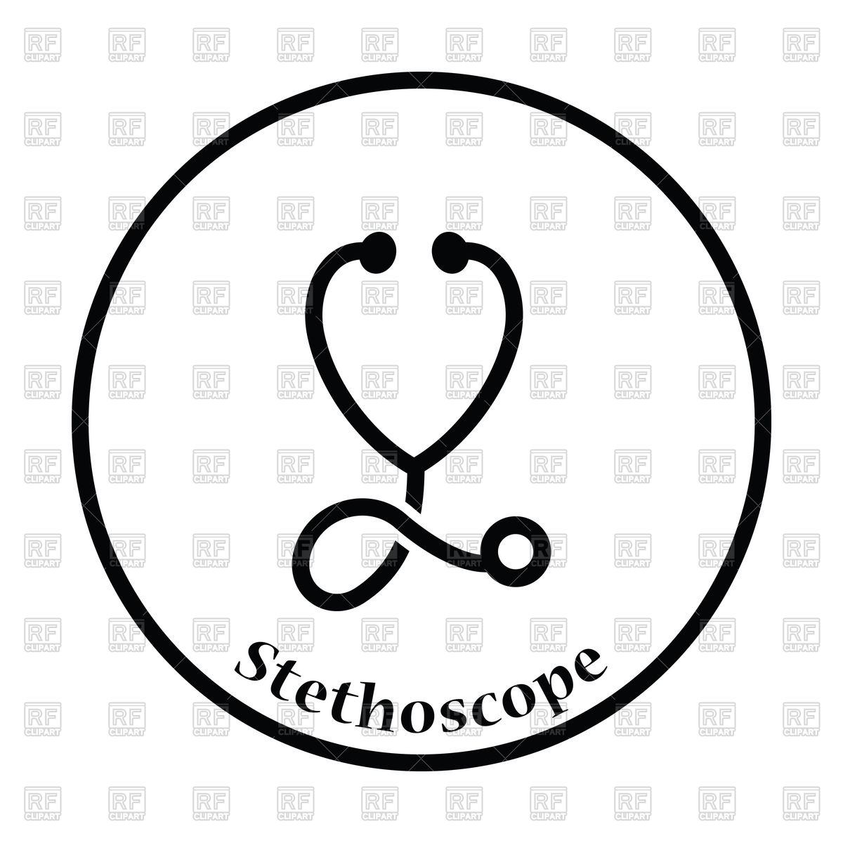 Download Stethoscope Silhouette Vector at Vectorified.com ...