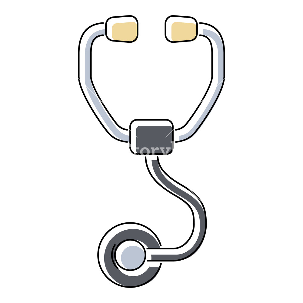 1000x1000 Stethoscope Icon Flat Illustration Of Stethoscope Vector Icon