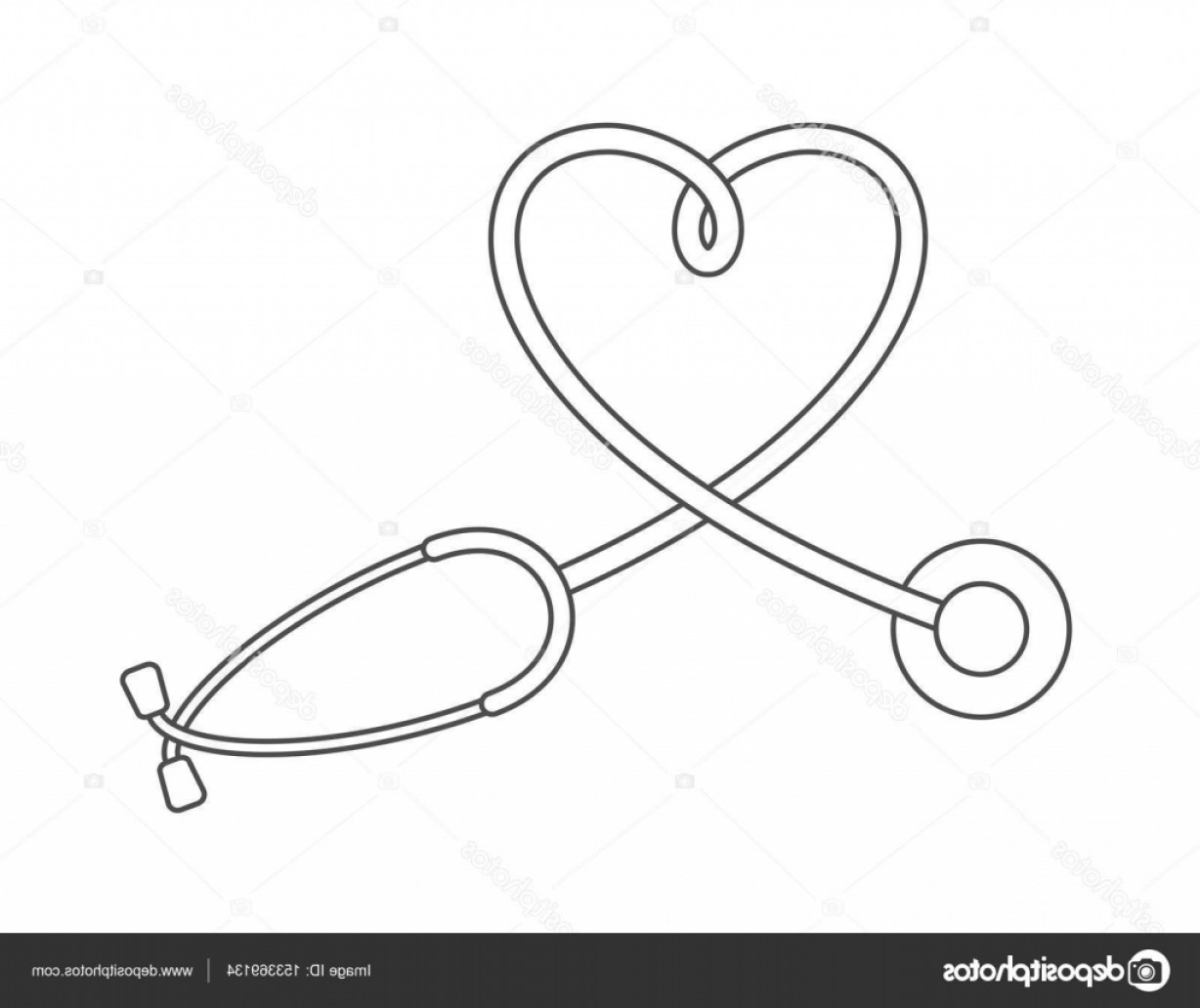 1228x1032 Stock Illustration Stethoscope Line Icon In Heart Soidergi
