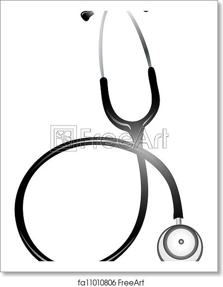 450x580 Free Art Print Of Stethoscope, Illustration Stethoscope, Vector