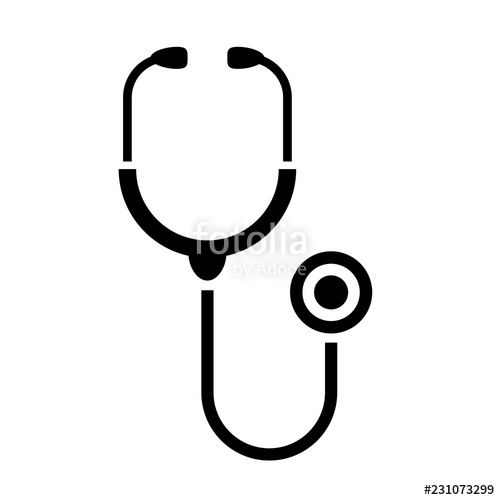 500x500 Stethoscope Vector Medical Sign Stock Image And Royalty Free