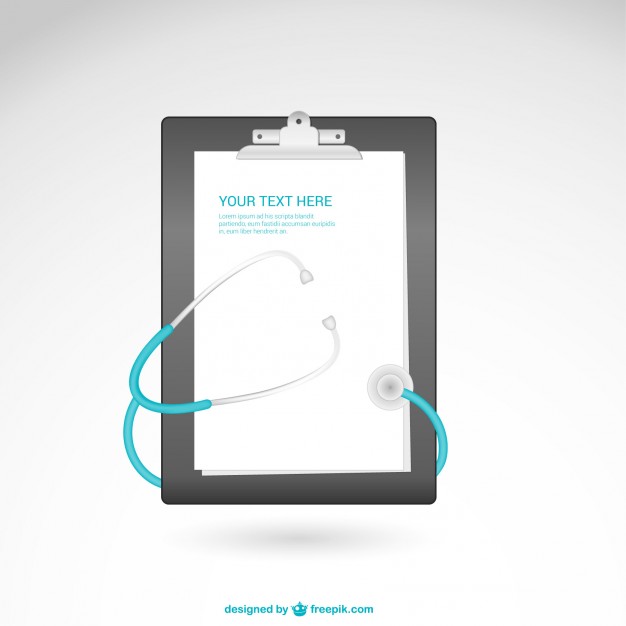 626x626 Folder With Stethoscope Vector Free Download