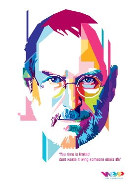 280x374 Steve Jobs Wpap Pop Art Portraits, Illustration Art, Art Drawings