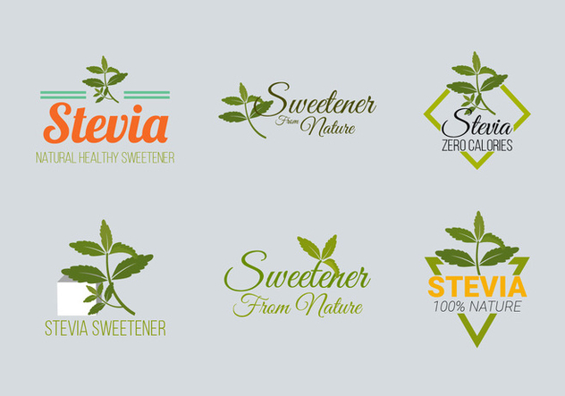 632x443 Stevia Label Logo Vector Collection Free Vector Download