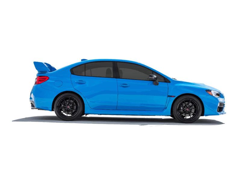 794x616 Subaru Wrx Sti Blue Side View Vector Vectorized Print Ultra Etsy